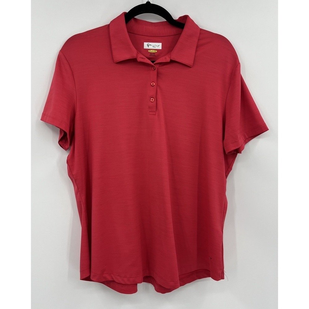 Greg Norman Women's XL Golf Polo Shirt Play Dry Stretch‎
